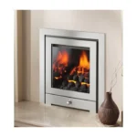 Crystal Montana HE Royale 4 Sided Inset Brushed Steel Logs