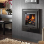 Crystal Montana Royale 3 Sided Manual Control Brushed Steel Logs