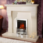 Crystal Super Radiant Gas Fire Brushed Steel Trim Coal Grace Fret SC
