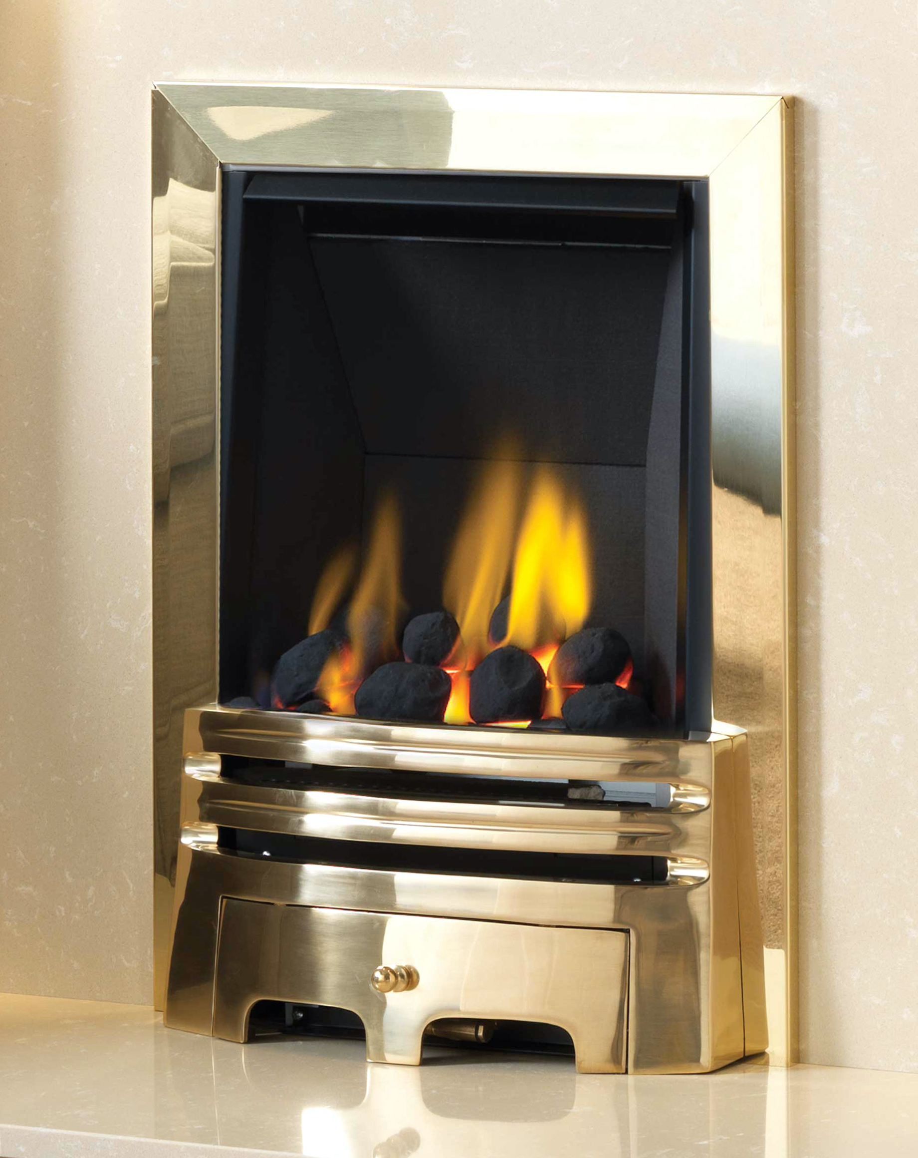 Product image for SKU 116701 Crystal Sapphire Mk1 Gas Fire Stainless Steel - Image 1