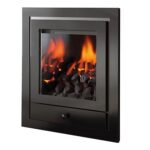 Crystal Gem Royale 4 Sided Gas Fire Black Coal
