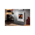 Crystal Gem Royale 4 Sided Gas Fire Chrome Brushed Steel