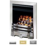 Crystal Montana HE Inset Gas Fire C/W Grace Fret Black