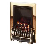 Crystal Diamond Gas Fire C/W Brass Blenheim Front