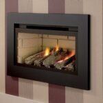Crystal Boston CF1 Inset Fire RC Logs Black Inter Black Trim