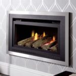 Crystal Florida Hole In The Wall Gas Fire Chrome Logs