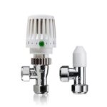 **Honeywell Valencia Manual Valve & Lockshield 8mm Angled
