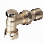 Danfoss 15mm Angle Comptemporary Connection Nickel RLV-D