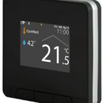 Neomitis Programmable Wired Connected Black Room Thermostat