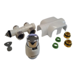 Centre Tap TRV Straight Chrome 15mm
