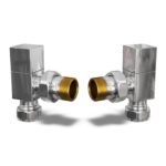**Pro Radiator Valve 8mm Angled LS WH Chrome