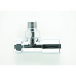Pro 15mm Chrome Angle Towel Rail Valve (Pair/1 Box)