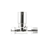 Pro 15mm Chrome Straight Towel Rail Valve (Pair/1 Box)