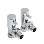 Pro 15mm Chrome Angle Minimalist Towel Valve(Not Cross Head Style)