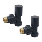 Fresssh Round Angled Valve Black - pair