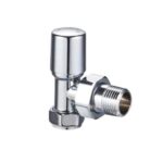 Fresssh Round Angled Valve Chrome