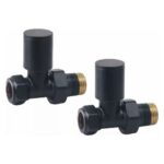 Fresssh Round Straight Valve Black - Pair