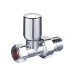 Fresssh Round Straight Valve Chrome