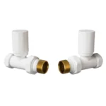 Round Straight Valve White
