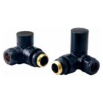 Fresssh Round Corner Valve Black - Pair