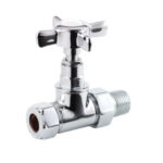 Cross Head Straight Valve Chrome