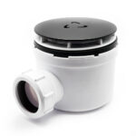 Heavy Duty 90mm Shower Waste Black
