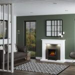 Be Modern 48" Kingsbridge Inglenook P2958 Ash White Concrete LED