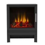Be Modern Qube Electric Stove 2kW Black Log Bed