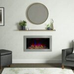 Be Modern Avella 2kW Electric Fire c/w 4 Sided Trim Brushed Steel