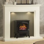 **Be Modern 48" Bainbridge Timber Flat To Wall Inglenook With Lights