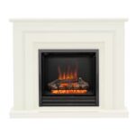 Be Modern 48" Whitham Electric Suite Timber Soft White Blk Nkl 3 Bar