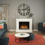 Be Modern 52" Cabrina Pryzm 5D 750P Marble Surround(White)(Inc MDF)