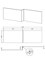 Shower Bath Front Panel (1700mm) - Image 2