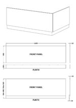 1700mm Bath Front Panel & Plinth - Image 2