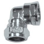 Prima Plus chrome comp elb 22mm x3/4" female