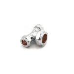 Prima Plus chrome comp reduced tee 15x15x22mm