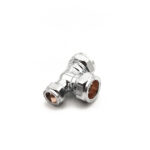 Prima Plus chrome comp reduced tee 22x15x22mm