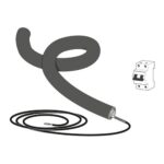 Nibe KVR 13-10 Heated Condensate Water Pipe 1m