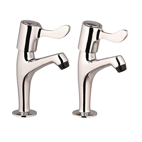 298630CP-1.jpg Pro Lever Sink Pillar Taps (Pair) - Image 1