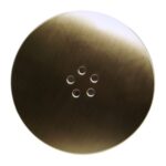 90mm Fast Flow Shower Trap Brushed Brass Cap c/w Key