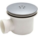 90mm Fast Flow Shower Trap Black Nickel Cap c/w Key