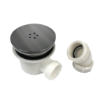 90mm Fast Flow Shower Trap Gunmetal Grey Cap c/w Key
