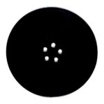 90mm Fast Flow Shower Trap Matt Black RAL9005 Cap c/w Key