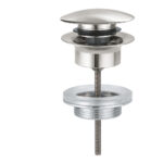 65807DC0 Click Waste Set Supersteel