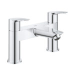 25216001 BauEdge Deck 2H Bath Filler Chrome