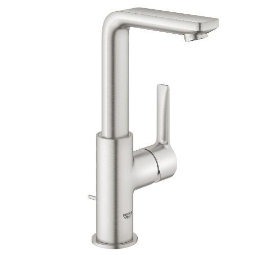 299068SS-1.jpg 23296DC1 Lineare Mono Basin Mixer - Large w/ pop up waste Supersteel - Image 1