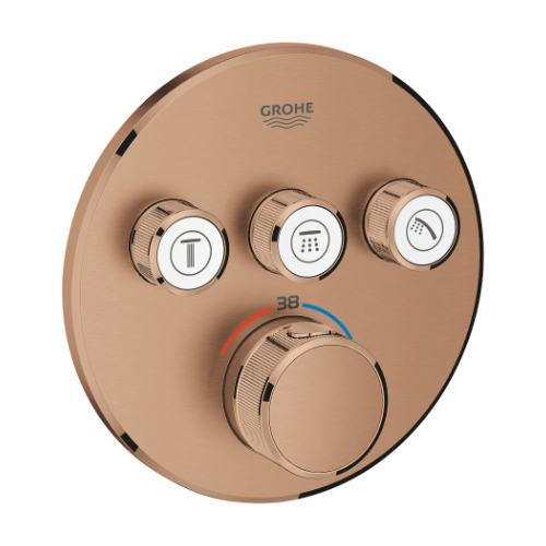 299160WS-1.jpg GRT SmartCont Trimset Round 3 Outlet - req 35604 Brshd Warm Sunset - Image 1
