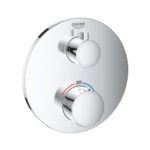 Grohtherm Thermostatic Trim 2 Outlet Shower Round - req 35604 Chrome