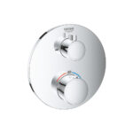 Grohtherm Thermostatic Trim 2 Outlet Bath Round - req 35604 Chrome