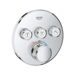 GRT SmartControl Trimset Round 3 Outlet  - req 35604 Chrome